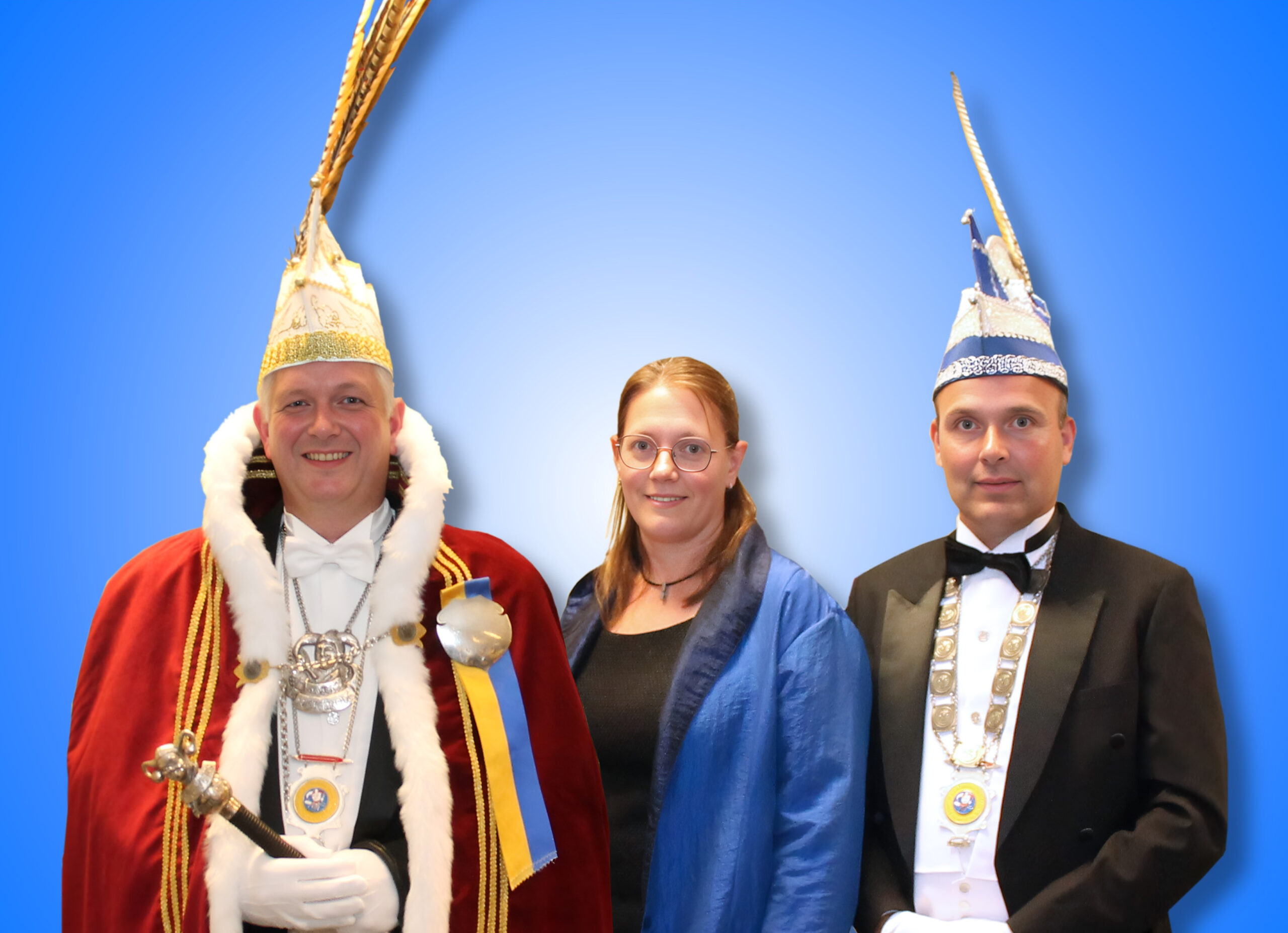 De nieuwe Heersers van het Weversrijk: Prins Roy d’n Urste en zunne Adjudant Stefan.