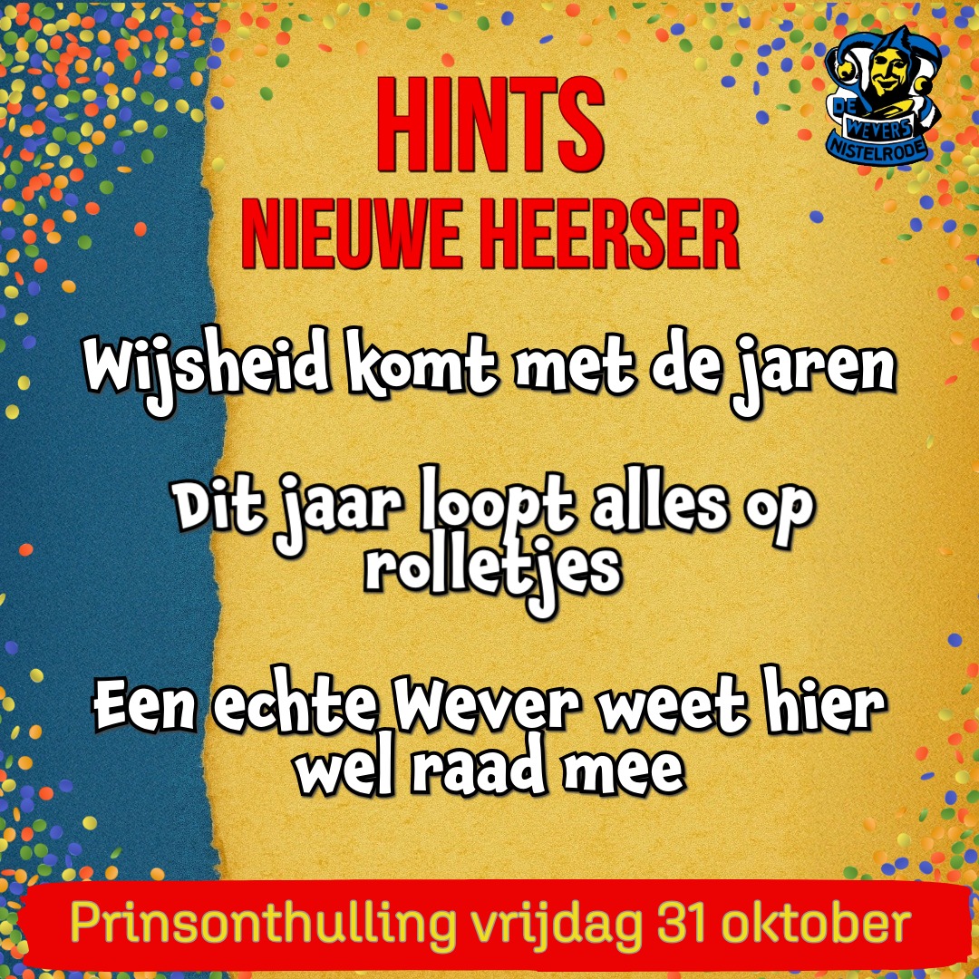 De 1e hints over de nieuwe heerser van het Weversrijk zijn bekend