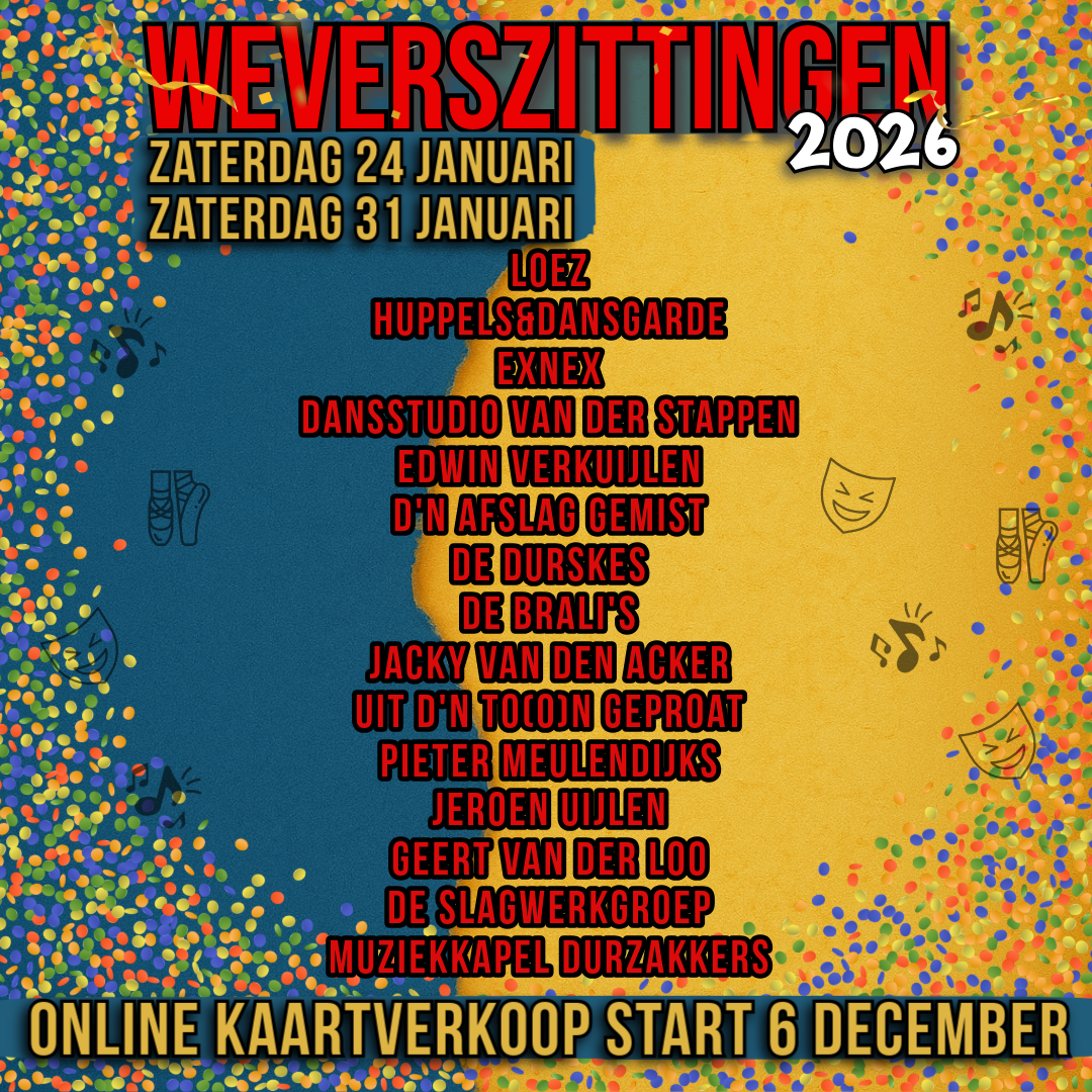 Kaartverkoop Weverszittingen 2026